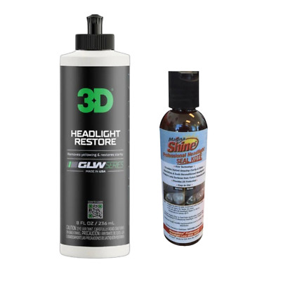 Magna Shine Professional Headlight Seal Kote HRSK4 & 3D Headlight Restore Kit