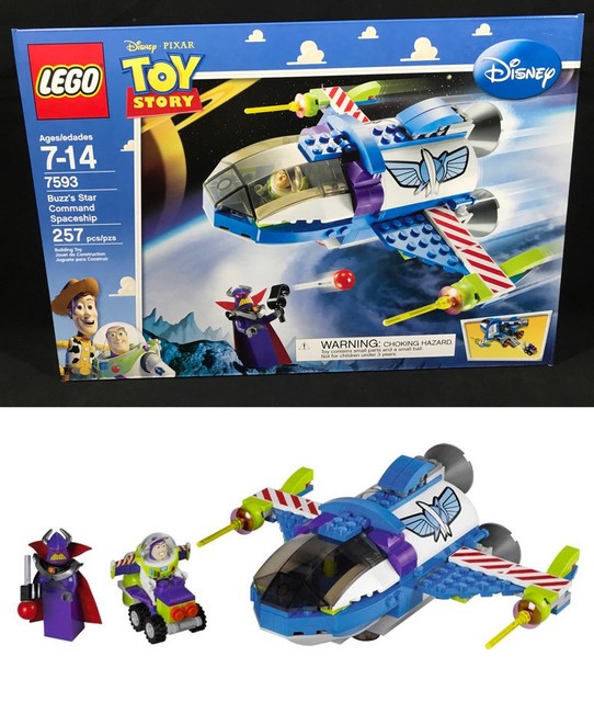 New LEGO 7593 Toy Story BUZZ'S STAR COMMAND SPACESHIP Pixar BUZZ ZURG