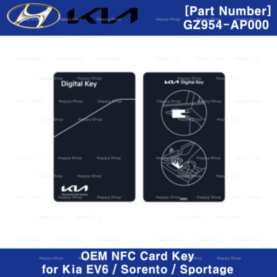 Genuine OEM GZ954AP000 NFC Card Key for Kia EV6 Sorento Sportage