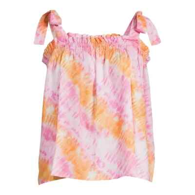 Time and Tru Women's Tie Shoulder Camisole Top Tickled Pink Large (12-14)