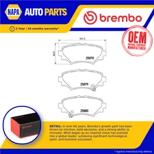 Brake Pads Set fits MAZDA 3 1.6 Rear 13 to 19 Brembo B4Y02648ZA B4Y02648ZB New
