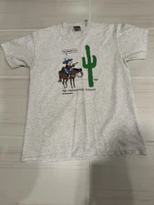 VTG Jared E Lee Studio 1984 Farsighted Sherif Graphic T-Shirt Single Stitch USA