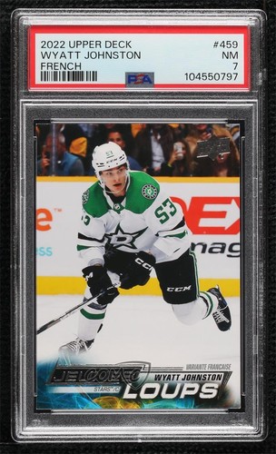 Wyatt Johnston [French] #459 2022 Upper Deck card