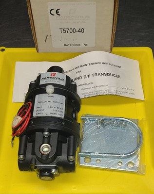 Fairchild T5700-40 Transducer Model T5700 I/P E/P 50MA 15PSIG