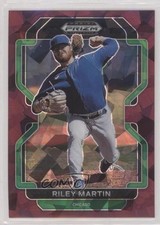 2022 Panini Prizm Draft Picks Burgundy Cracked Ice 13/23 Riley Martin he4