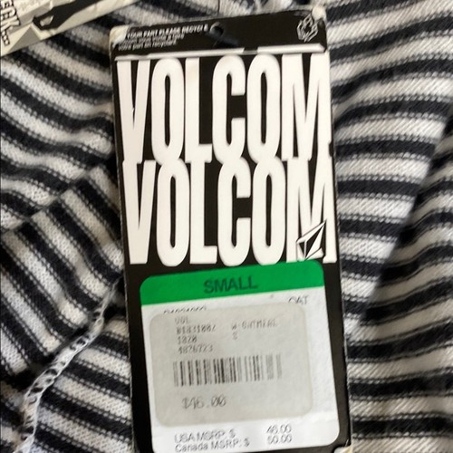 Volcom Black White Striped 2-Way Tank Sweater - Small - Picture 8 of 13