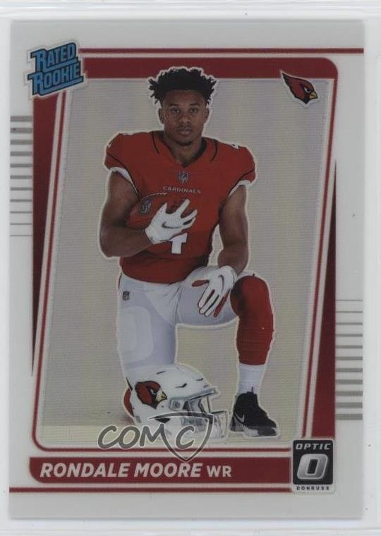 2021 Panini Donruss Optic Rated Holo Prizm Variation Rondale Moore Rookie RC 7l6