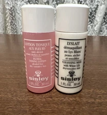 Sisley Cleansing Duo Travel Selection -Cleansing Milk & Floral Toning Lotion 1oz