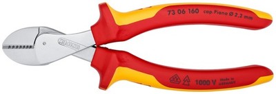 KNIPEX 73 06 160 6 1/4'' X-Cut  Compact Diagonal Cutters-1000V Insulated