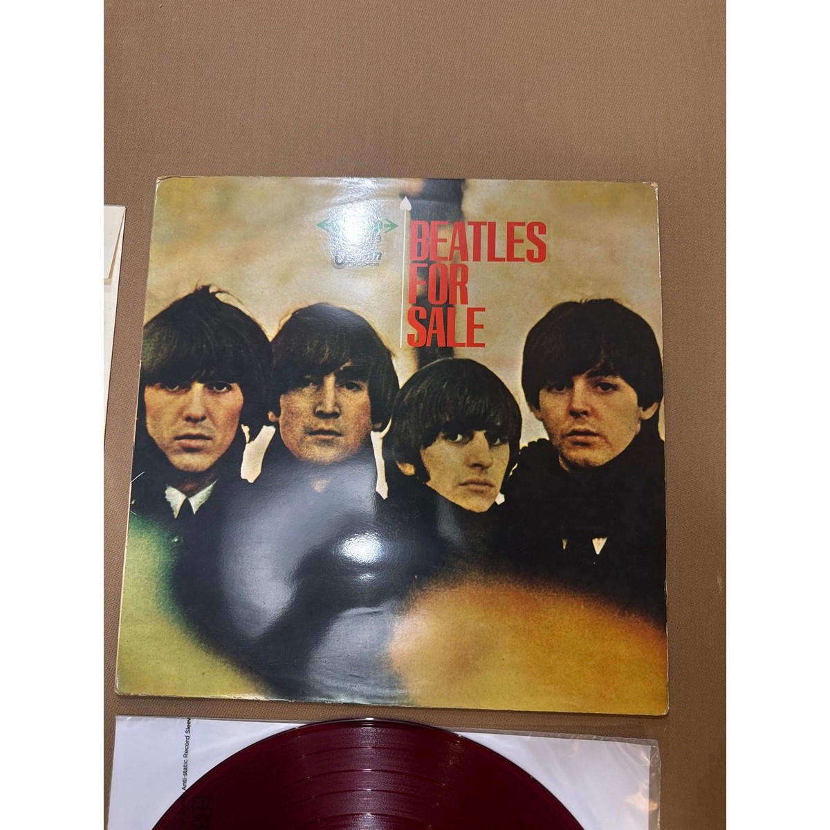 The Beatles For Sale Japan 1965 OP-7179 Red Vinyl LP Odeon VG/VG