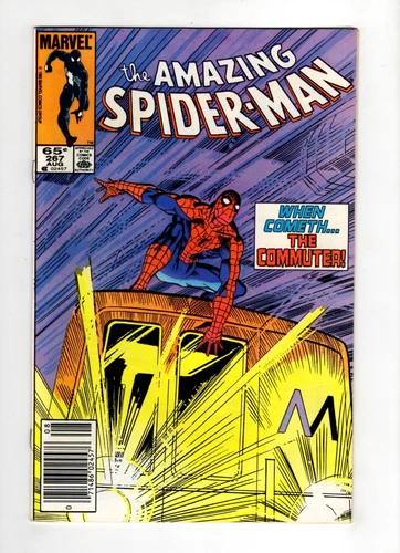 Amazing Spider-Man #267 1985 VF+ 8.5 "THE COMMUTER!" NEWSSTAND!