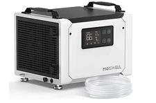 Moiswell - 70 Pints Commercial Dehumidifier with Pump, Portable Crawl Space
