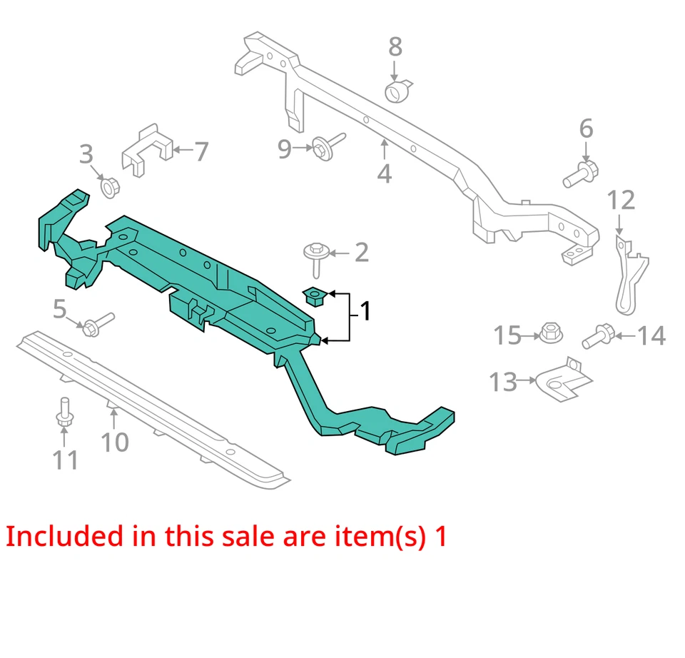 (SOLO RECOGIDA LOCAL) Soporte de núcleo de radiador exterior superior compatible con 16-18 MKX 2032956 Foto 3 de 4
