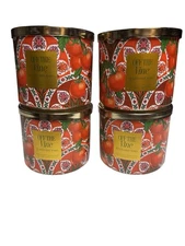 4 New Bath & Body Works OFF THE VINE Tomato Garden 3-wick Scented Candle 14.5 oz