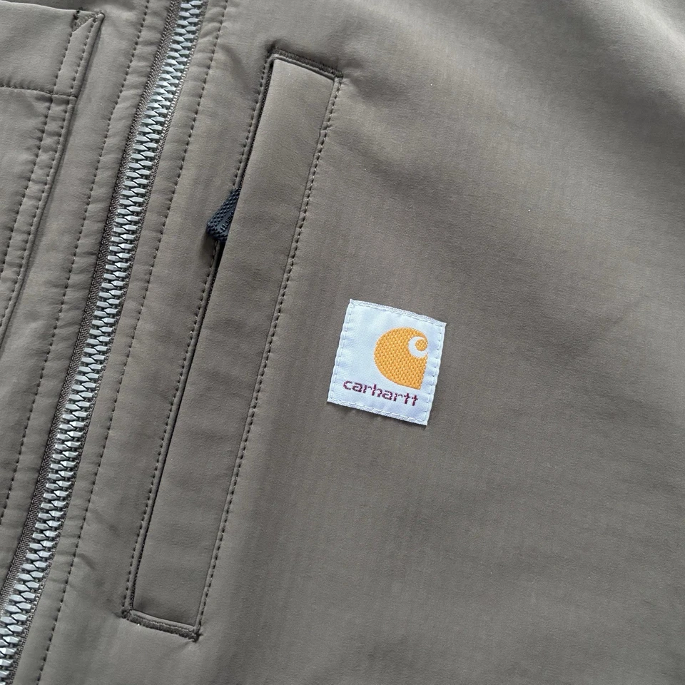 Carhartt Rough Cut Soft Shell Full Zip Tech Jacket Mens M Brown (103829-217) - Image 2 of 4