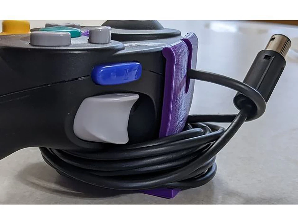 Nintendo GameCube Controller Wall Mount Clip Holder Hanger Bracket with Logo - Image 4 of 4