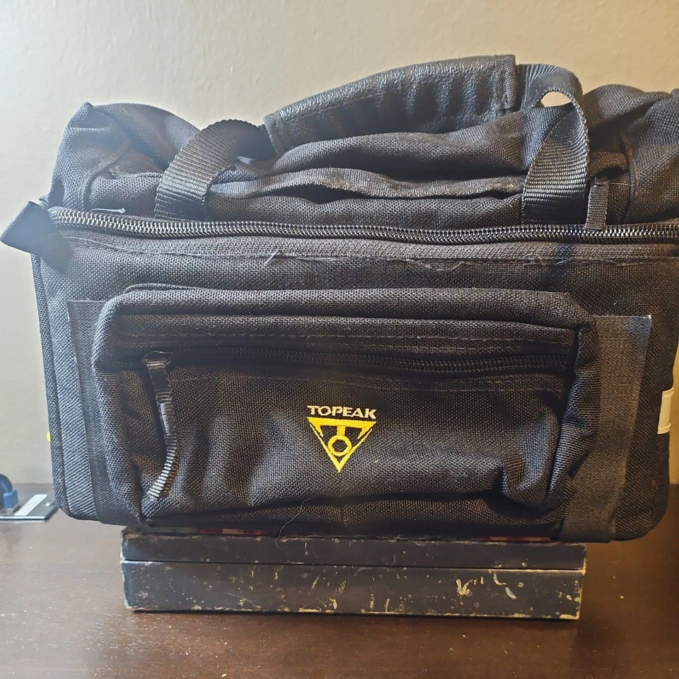 Bolso maletero Topeak expandible aislado correa para manos y hombros 4 compartimentos Foto 3 de 4