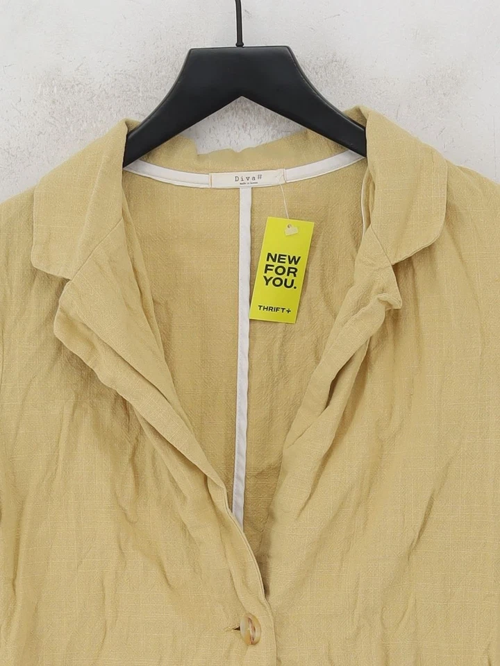 Blazer para mujer Diva pecho: 36 en amarillo 100 % otro abrigo Foto 3 de 4