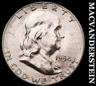 1954-S Franklin Half Dollar-Choice Gem Brilliant Unc ++++ No Reserve #G9849