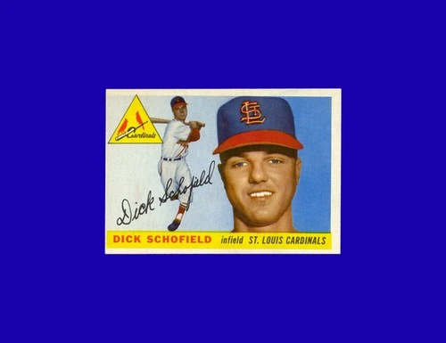 1955 Topps Dick Schofield #143 - St. Louis Cardinals - NM-MT+
