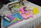 Vintage 1986 Barbie doll  Tropical Pool & Patio Set Mattel missing 1 spoon