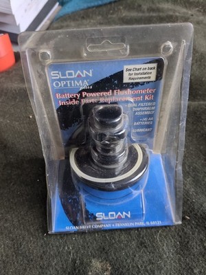 Sloan Optima plus Battery Powered Flushometer - inside parts replacement kit