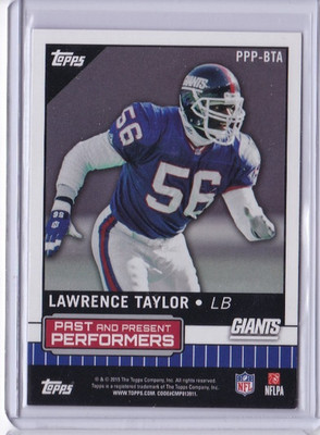 2015 Topps #PPP-BTA Odell Beckham Jr. / Lawrence Taylor Past and Present ID10