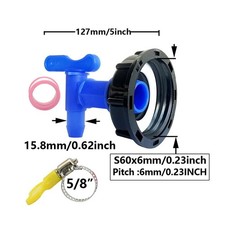 LOW PRICE Water Butt Tap For Barrel Plastic Adaptor Beer Rain Brew 3/4" UK