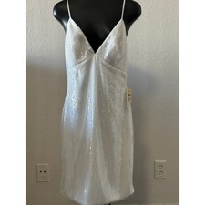 Amsale bhldn Sequin Shift Dress Size 4 New 