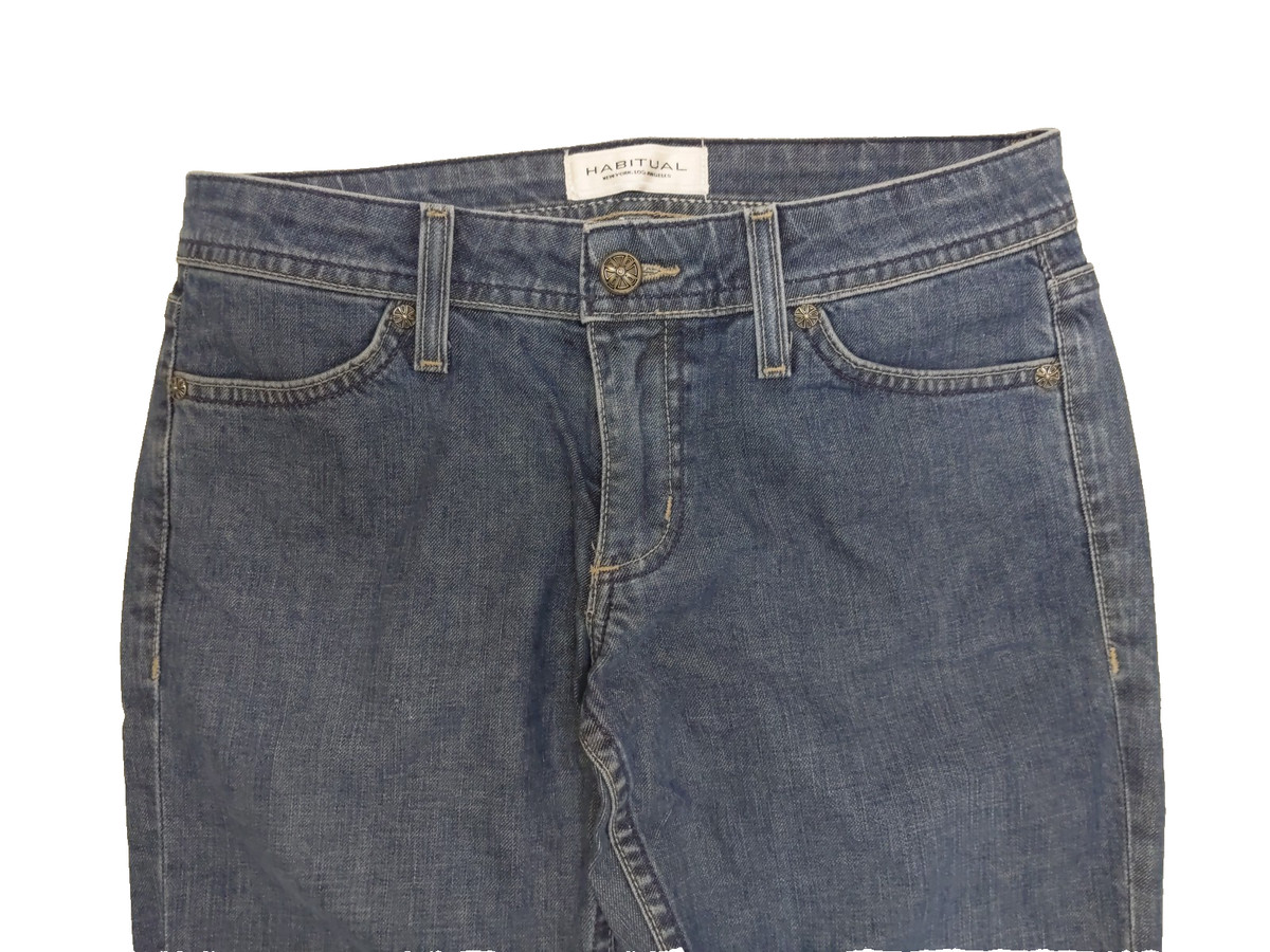 $198 HABITUAL 28 Jeans Believe Maltese Cross Down Home Wash USA Womens View 2