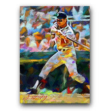 Norm Cash #11 Art Card Limited 42/50 Edward Vela Signed (Detroit Tigers)