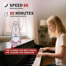 Mechanical Metronome Piano Guitar Bass Violin Drums Loud Sound High Precision