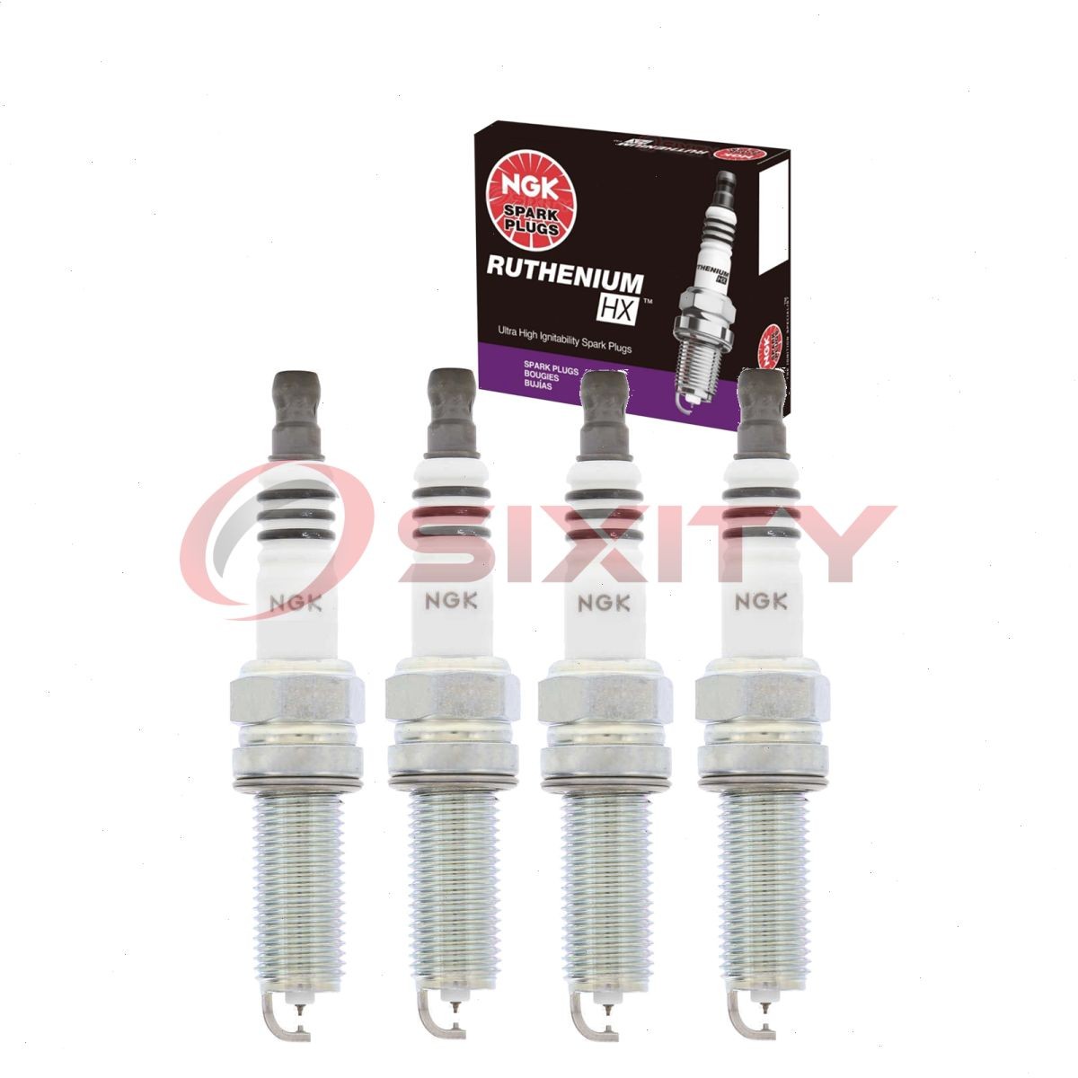 4 pc NGK Ruthenium HX Spark Plugs for 2016-2018 Hyundai Santa Fe Sport 2.4L oi