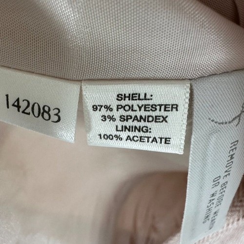 Ann Taylor Tweed Blazer Sakko 4 Fischgrätmuster 3 Knöpfe Arbeit Karriere Rosa Creme Neu mit Etikett - Bild 7 von 7