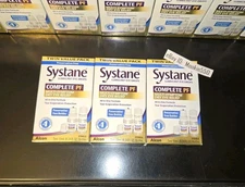 EXP 06/2027+! PRESERVATIVE FREE! 3 Lot Systane COMPLETE PF TWIN PACK Eye Drops
