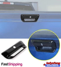 For 2019-2022 Dodge RAM 3500 ABS Black Look Rear Door Tailgate Handle Cover Trim