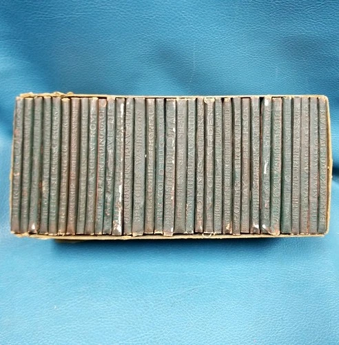 33 Books Little Leather Library 1929 Miniature Books Poems Prose Authors Green