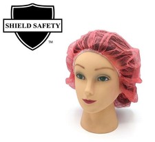 Non Woven Bouffant Cap Hair Net Cap Red 24" Size 2000 Pieces