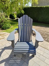 Leisure Line Adirondack Garden Chair Faux Wood, Grey
