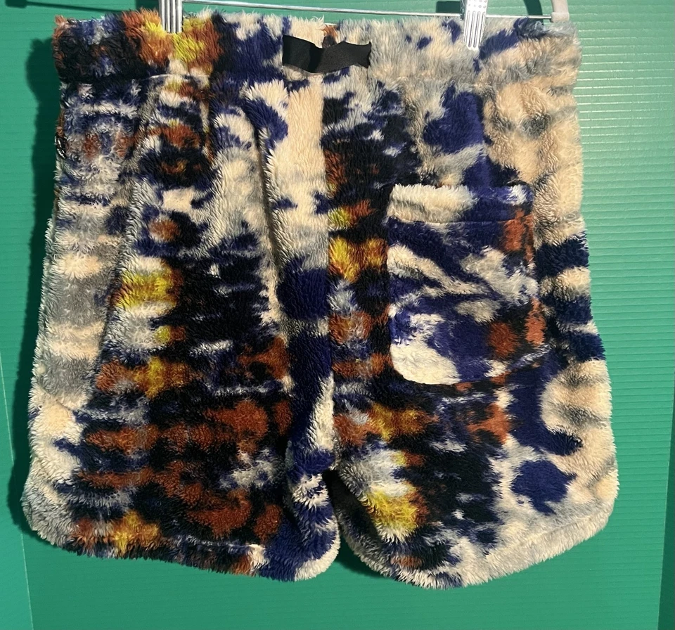 Pantalones Cortos Difusos Sin Paredes S-P Abstracto Felpa Cordón Cinturón Salón Diseño EE. UU. Foto 2 de 4