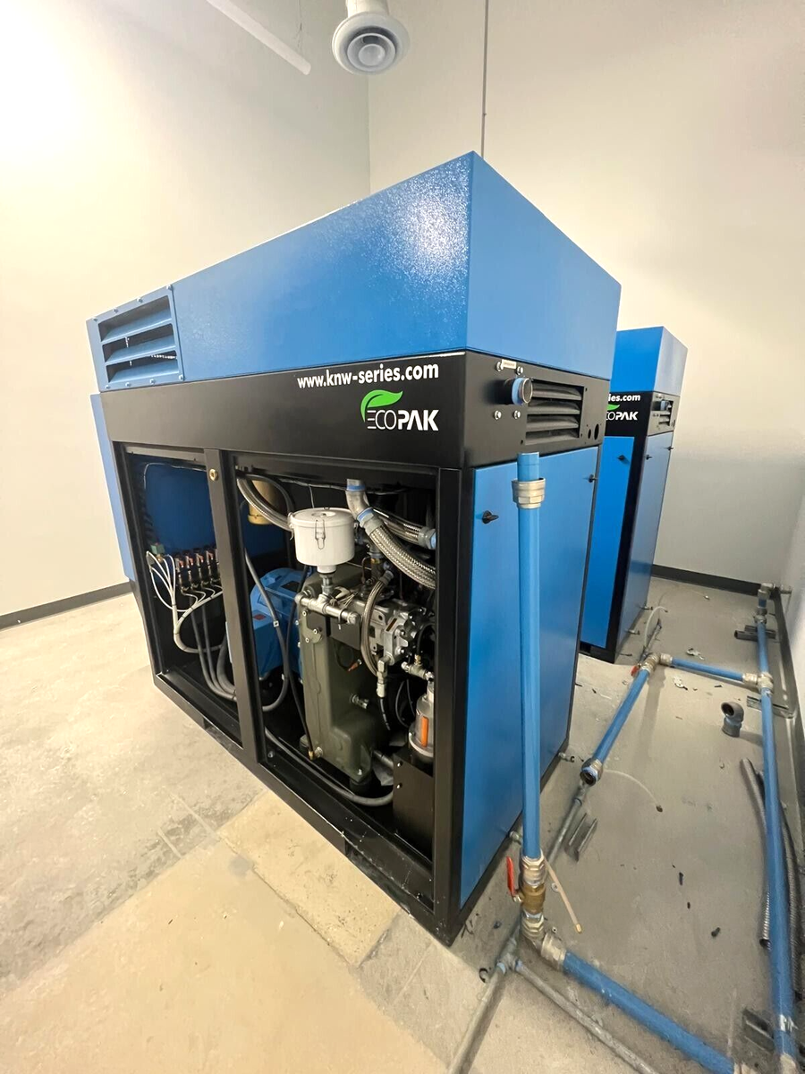 KOBELCO OIL FREE, KNW SERIES, 40 HP AIR COMPRESSOR '' TWO STAGE