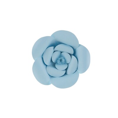 Mega Crafts - 8'' Handmade Paper Pedal Flower - Aqua, 1PC