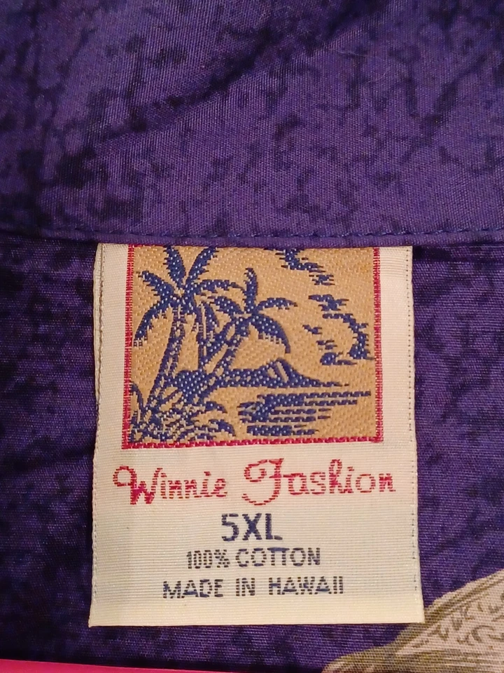 Camisa Hawaiana Winnie Moda Para Hombre 5XL Palmera Barcos Tropical Playa Crucero Foto 3 de 3