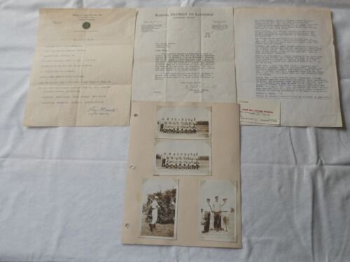 VINTAGE 1933 AMERICAN LEGION SCHOOL BASEBALL LANSDALE, PA EPHEMERA & PHOTOS