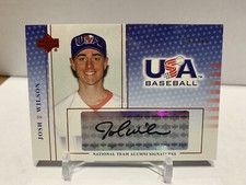 Josh Wilson 2004 USA Baseball National Team Alumni Signatures Black Ink Auto
