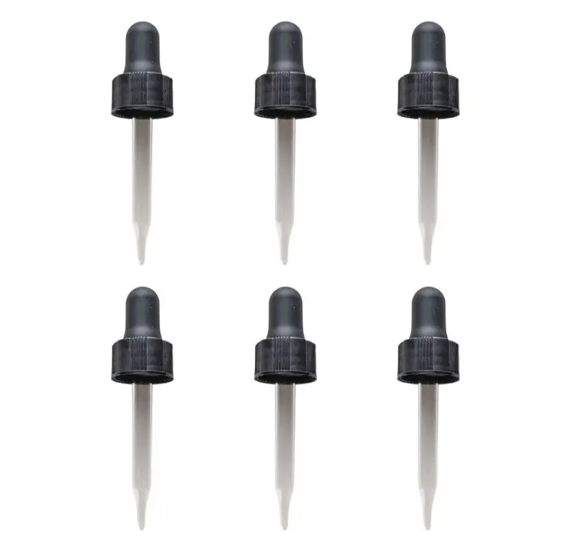 Glass Droppers for Essential Oil, 15 ml - Lot of 6