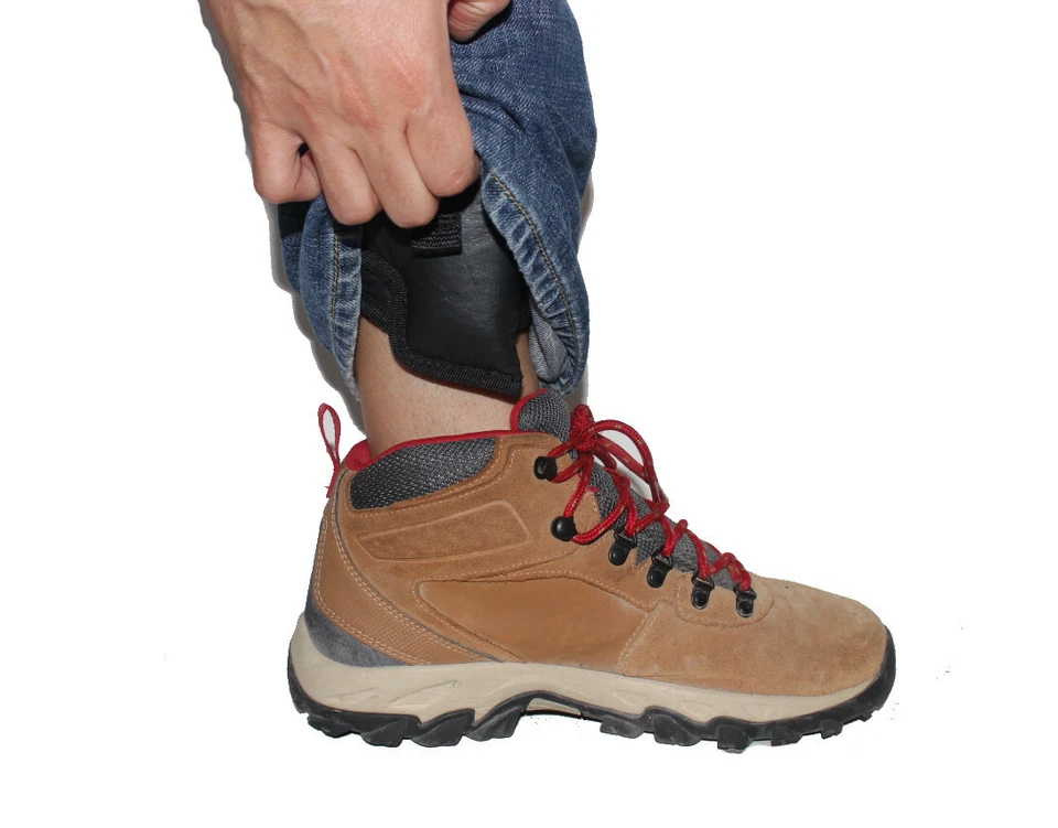 Houston Eco Leather Ankle Holster with Magazine Pouch/Holder - Choose Gun Model - Image 3 of 4