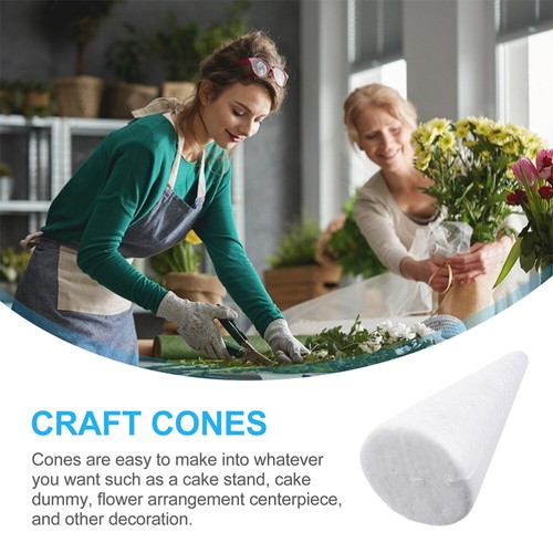 24 Pcs Christmas Decorations Diy Foam Cones Crafts Christmas Tree Craft - Picture 10 of 12