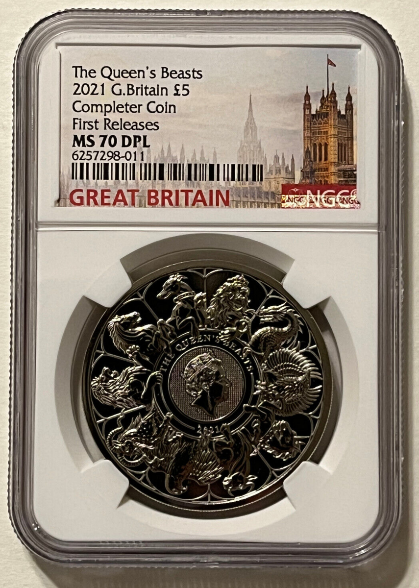 2021年 The Queen's Beasts　クイーンズビースト 2021 Great Britain £10 5-oz Silver Queen's Beasts Completer