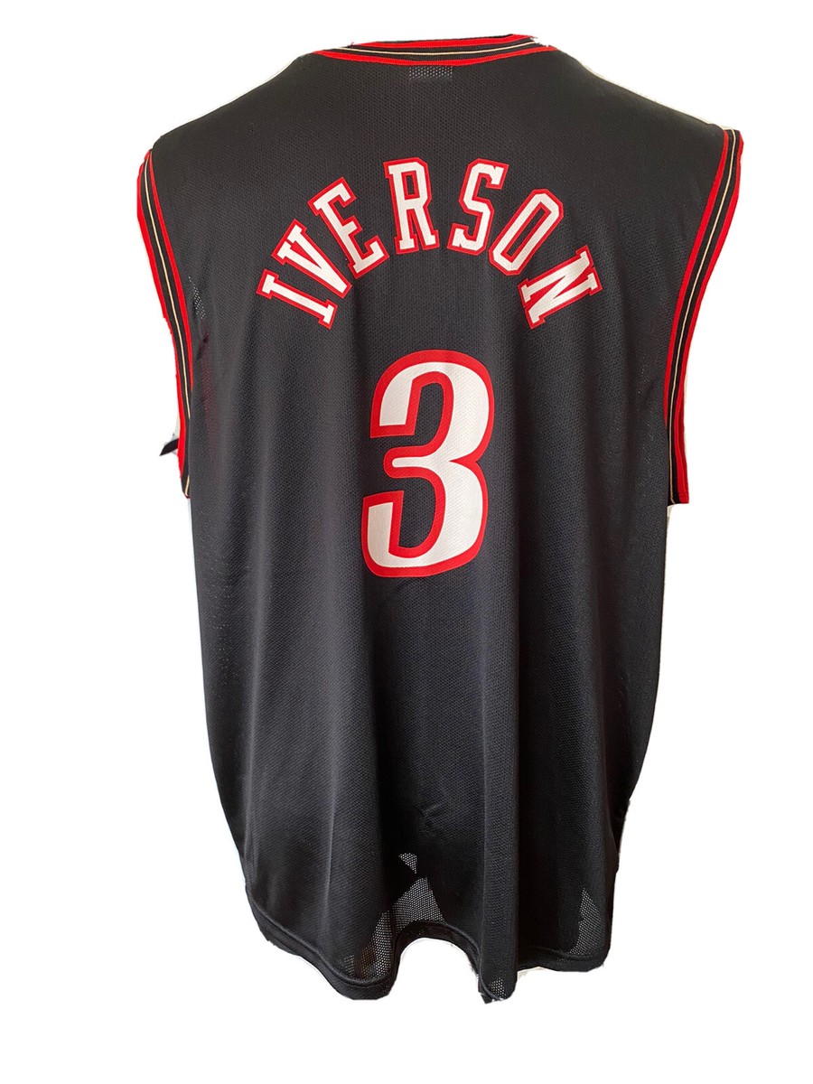 VTG SIXERS Allen Iverson Philadelphia 76ers Jersey Champion